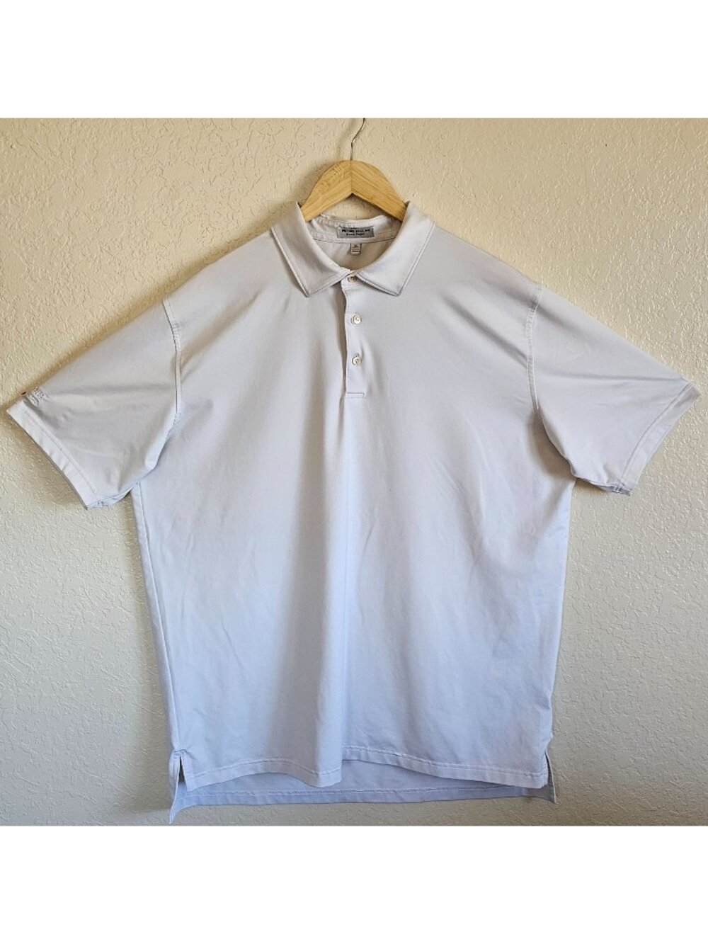 Peter Millar White Summer Comfort Polo Shirt XL Short Sleeve Logos